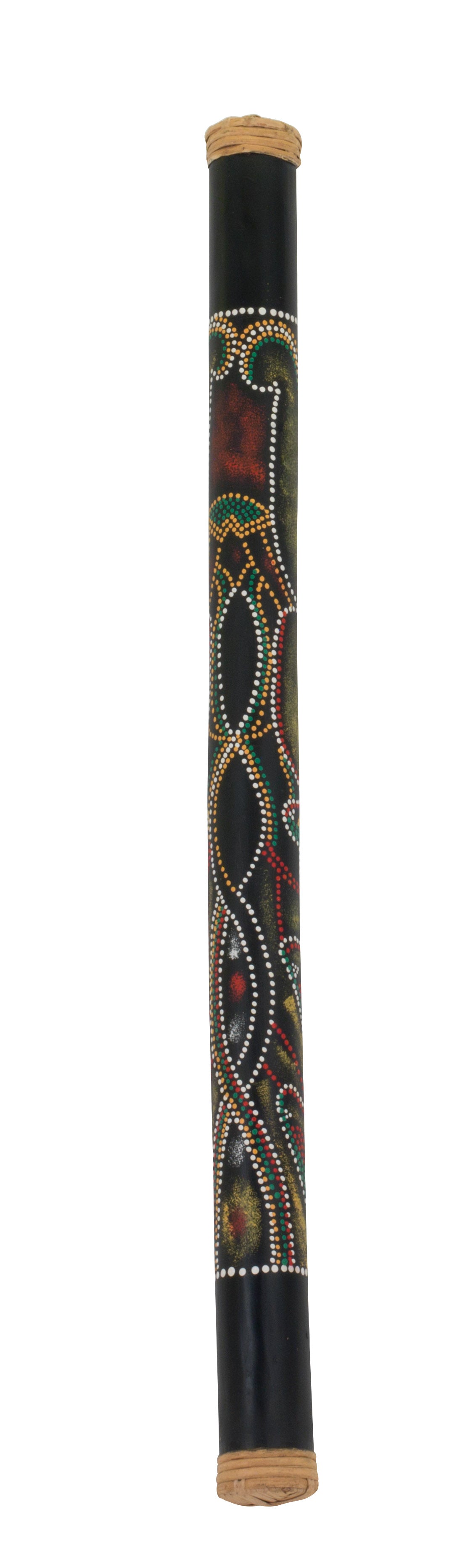 32" BAMBOO RAINSTICK WITH PAINTED FINISH #693 HIDDEN SPIRIT