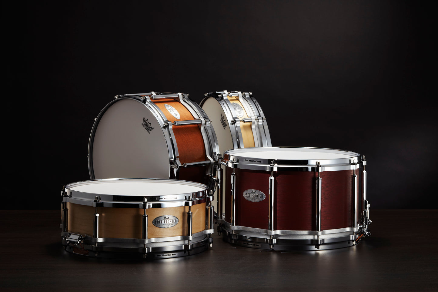 FREE FLOATING 14"X8" AFRICAN MAHOGANY SNARE DRUM