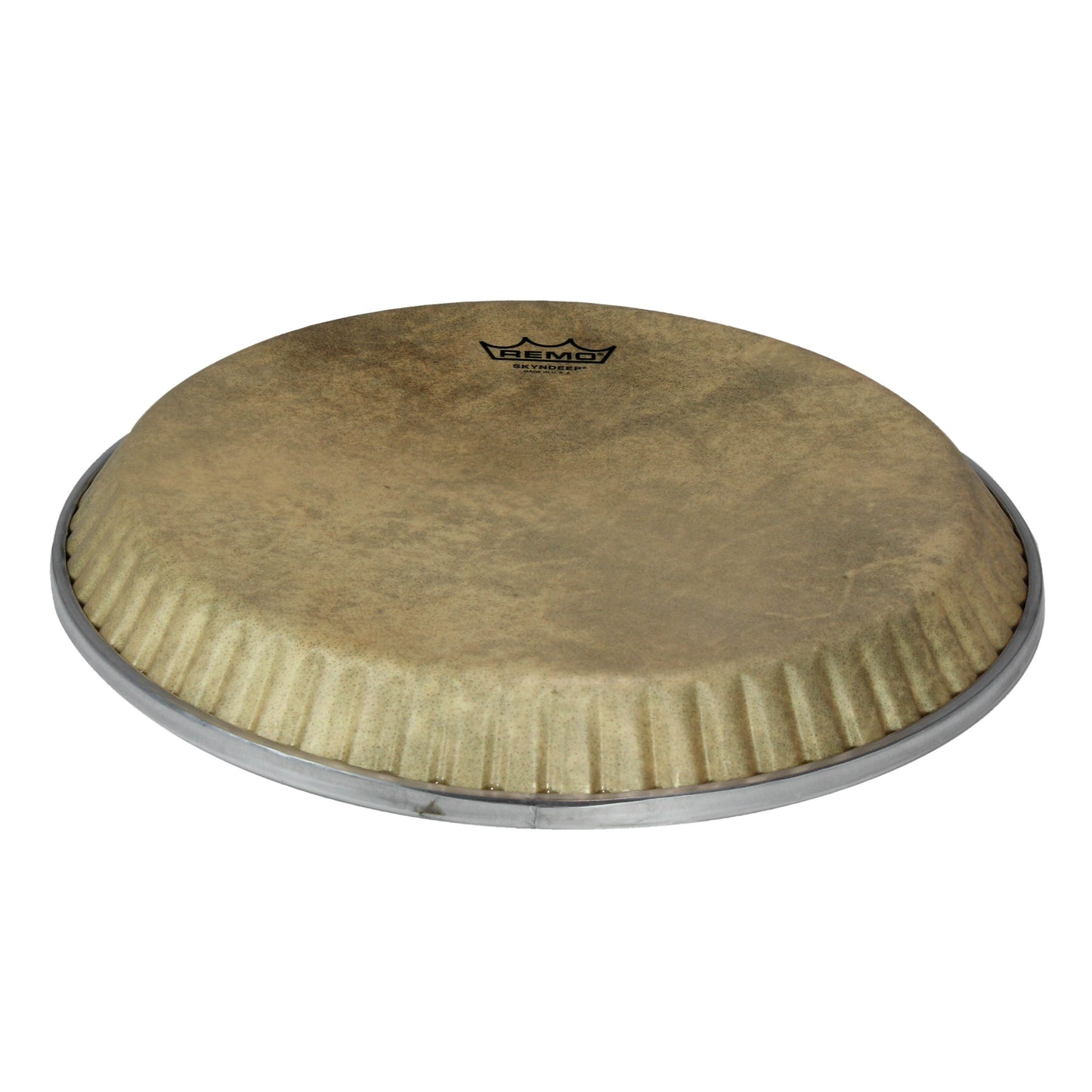 Conga Drumhead, Symmetry, 11.06, Low Collar, D2, Skyndeep, 'calfskin' Graphic