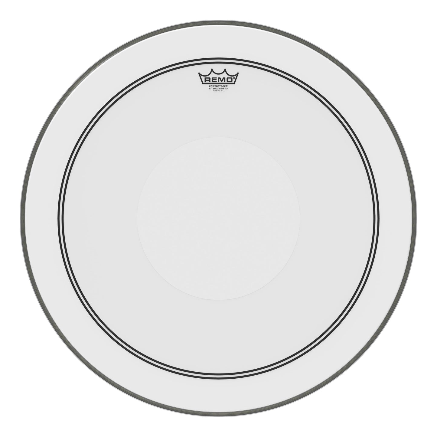 Bass, Powerstroke 3, Smooth White, 24 Diameter, White Dot Top Side