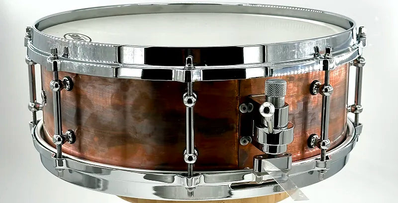Lucky Drums Company Raw Copper 14"x5" w/Die Cast Hoops
