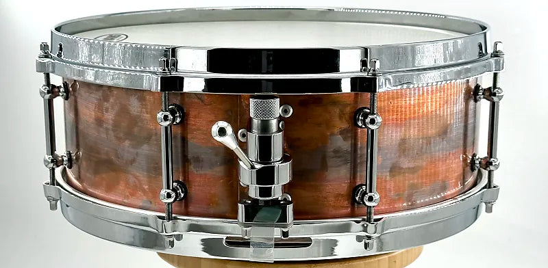 Lucky Drums Company Raw Copper 14"x5" w/Die Cast Hoops