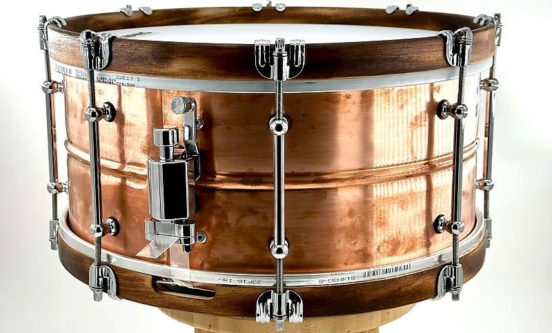 Lucky Drum Company Brushed Copper with Center Bead 14"x6.5"