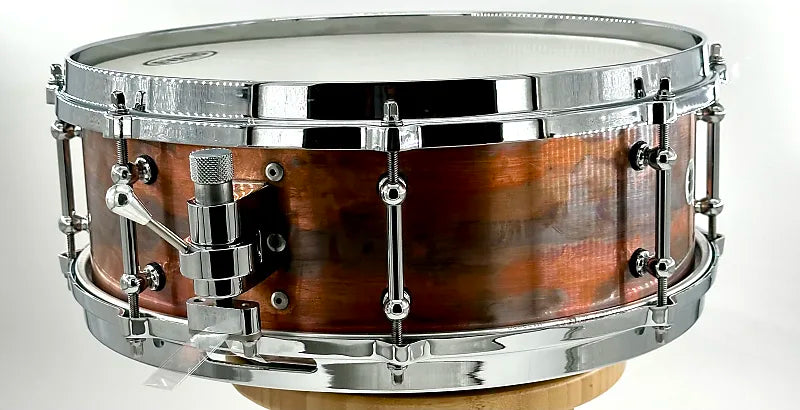 Lucky Drums Company Raw Copper 14"x5" w/Die Cast Hoops