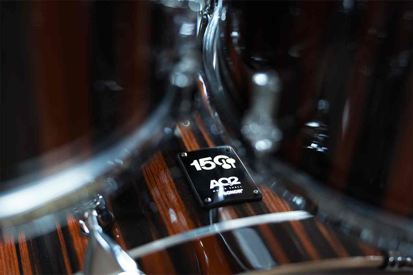 Sonor 150th Anniversary AQ2 6-Piece Drum Shell Pack - Ebony Gloss Lacquer