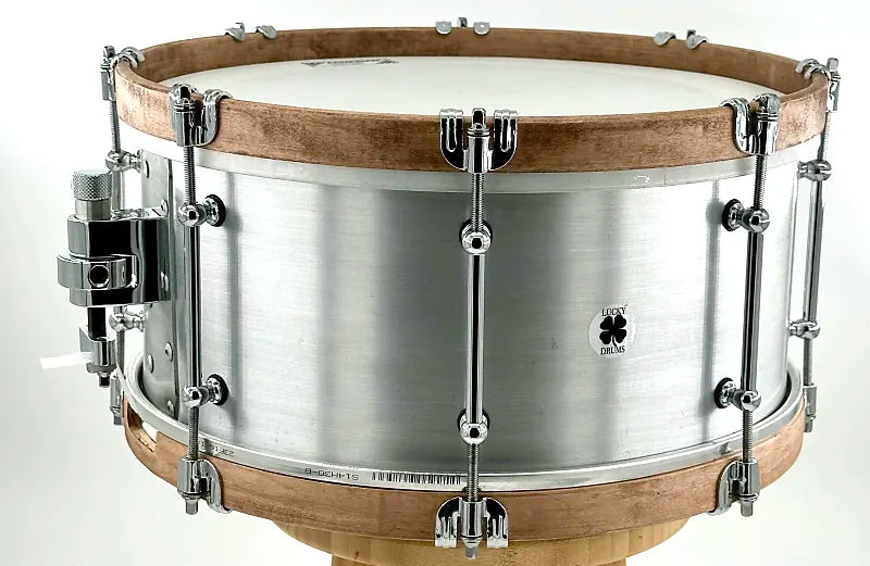 Lucky Drum Company Brushed Aluminum 14"x6.5" Snare Drum