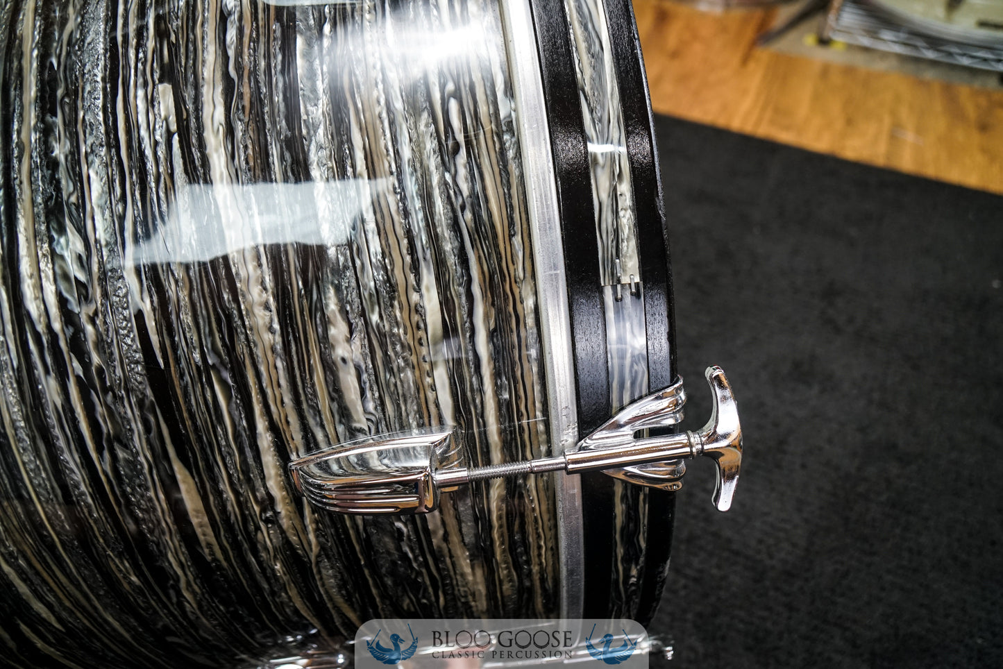 *COLLECTOR GRAIL* LUDWIG 1965 DOWNBEAT KIT IN BLACK OYSTER PEARL
