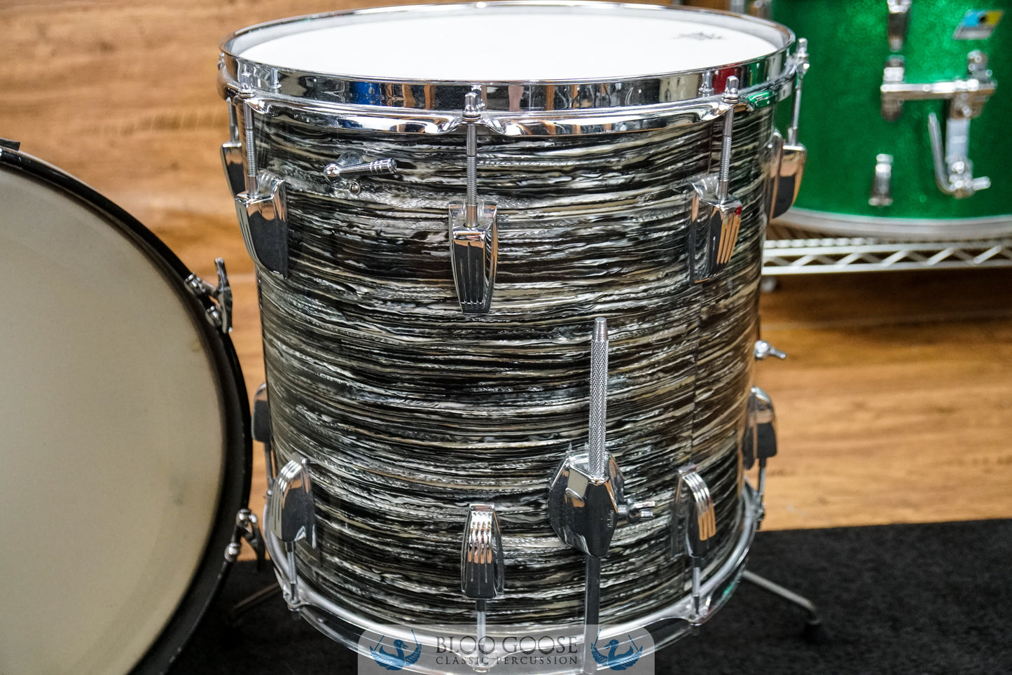 *COLLECTOR GRAIL* LUDWIG 1965 DOWNBEAT KIT IN BLACK OYSTER PEARL