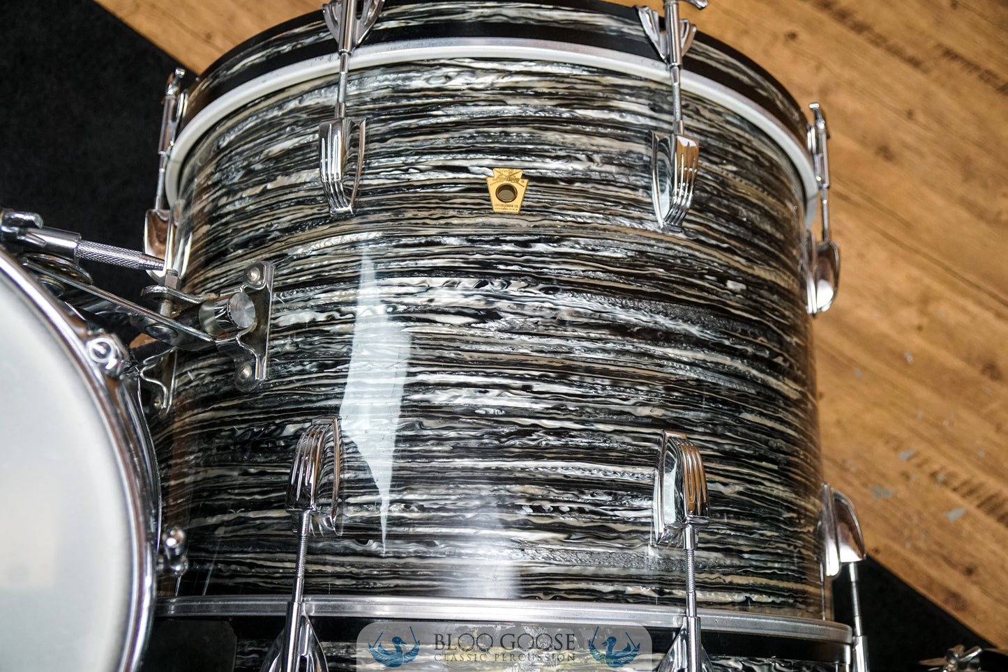 *COLLECTOR GRAIL* LUDWIG 1965 DOWNBEAT KIT IN BLACK OYSTER PEARL