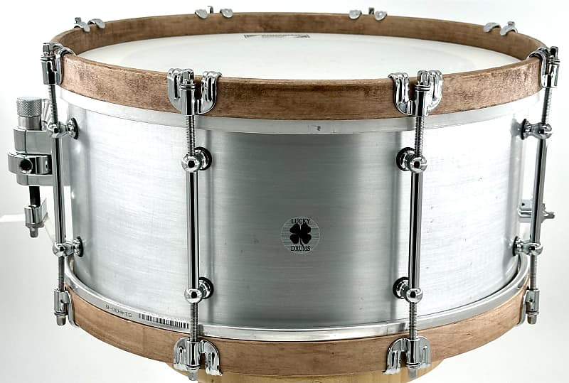Lucky Drum Company Brushed Aluminum 14"x6.5" Snare Drum
