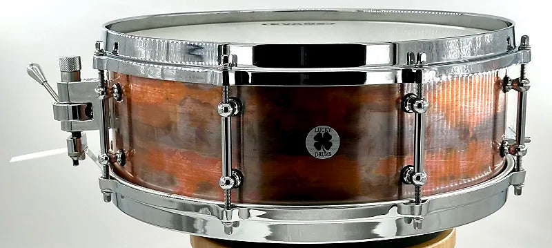 Lucky Drums Company Raw Copper 14"x5" w/Die Cast Hoops