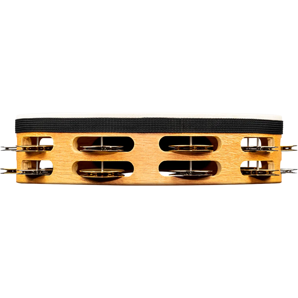 Meinl Percussion Recording-Combo Wood Tambourine - Double Row with Head