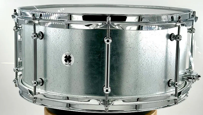 Lucky Drums Company Galvanized Steel 14"x6.5" Snare Drum