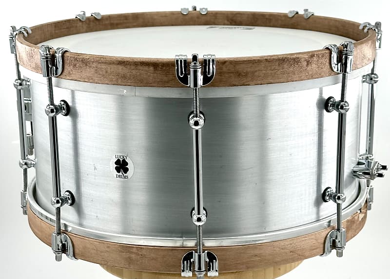 Lucky Drum Company Brushed Aluminum 14"x6.5" Snare Drum