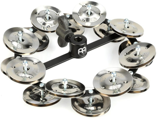 Meinl Percussion Headliner Series Hi-hat Tambourine - Black, Double Row