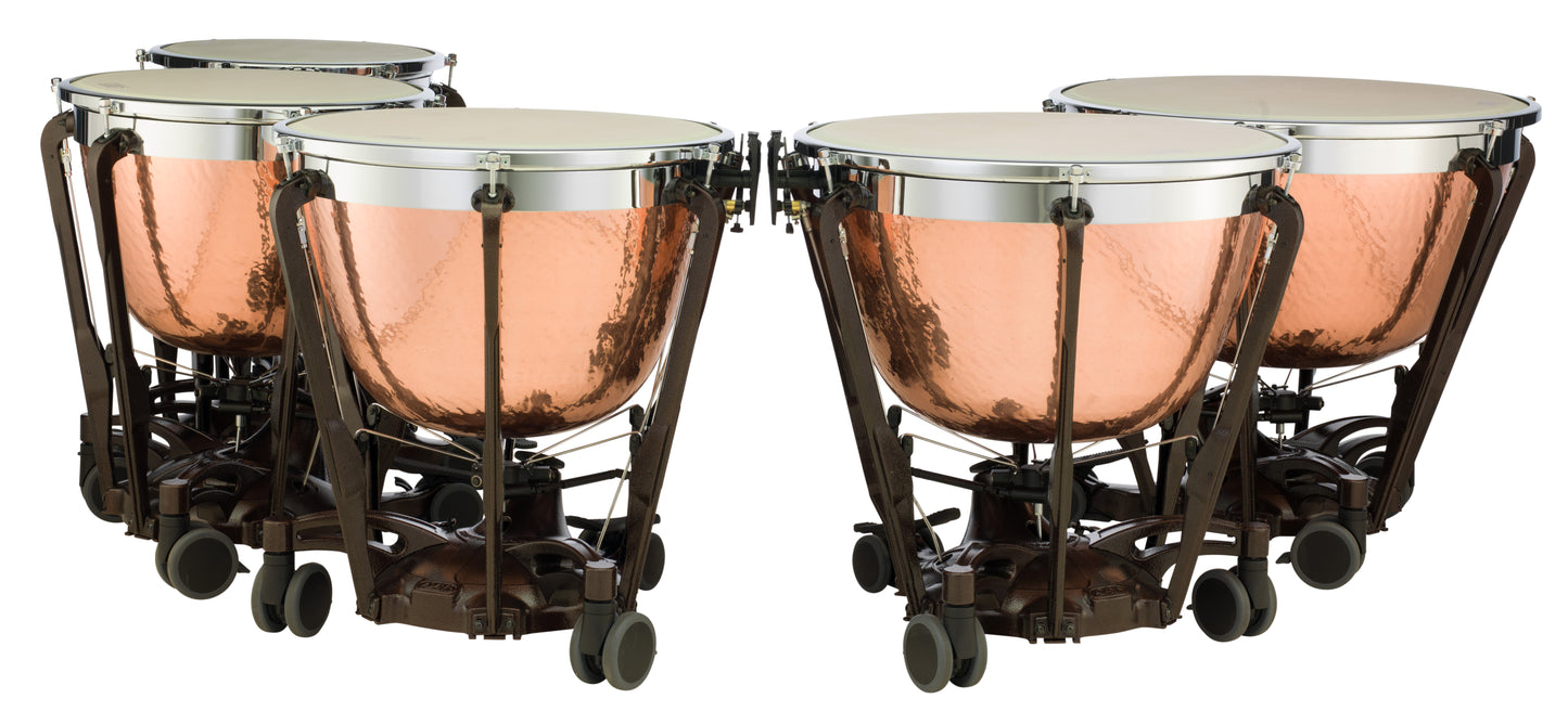 20", 23", 26", 29", & 32" PROFESSIONAL GEN II TIMPANI, HAMMERED CAMBERED COPPER WITH FINE TUNERS