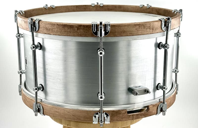 Lucky Drum Company Brushed Aluminum 14"x6.5" Snare Drum