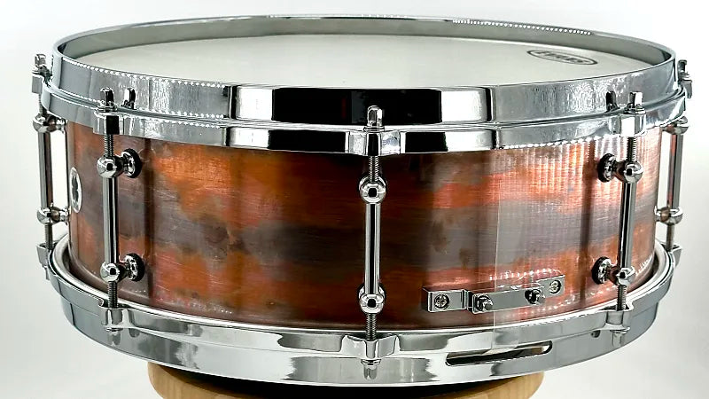 Lucky Drums Company Raw Copper 14"x5" w/Die Cast Hoops