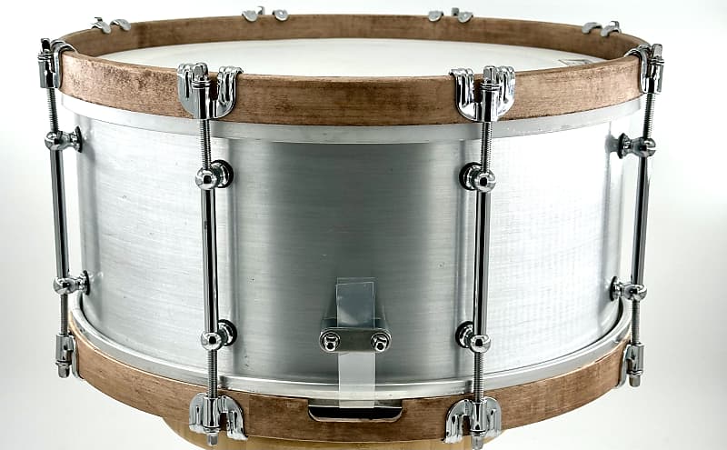 Lucky Drum Company Brushed Aluminum 14"x6.5" Snare Drum