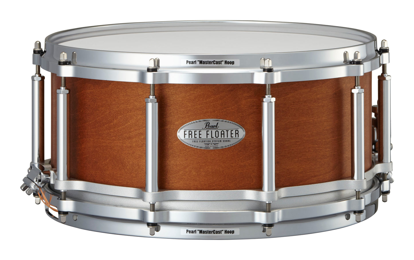 FREE FLOATING 14"X6.5 MAPLE/MAHOGANY SNARE DRUM