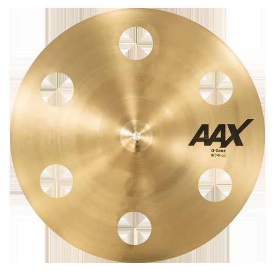 Sabian 16 inch AAX O-Zone Crash Cymbal - Brilliant Finish