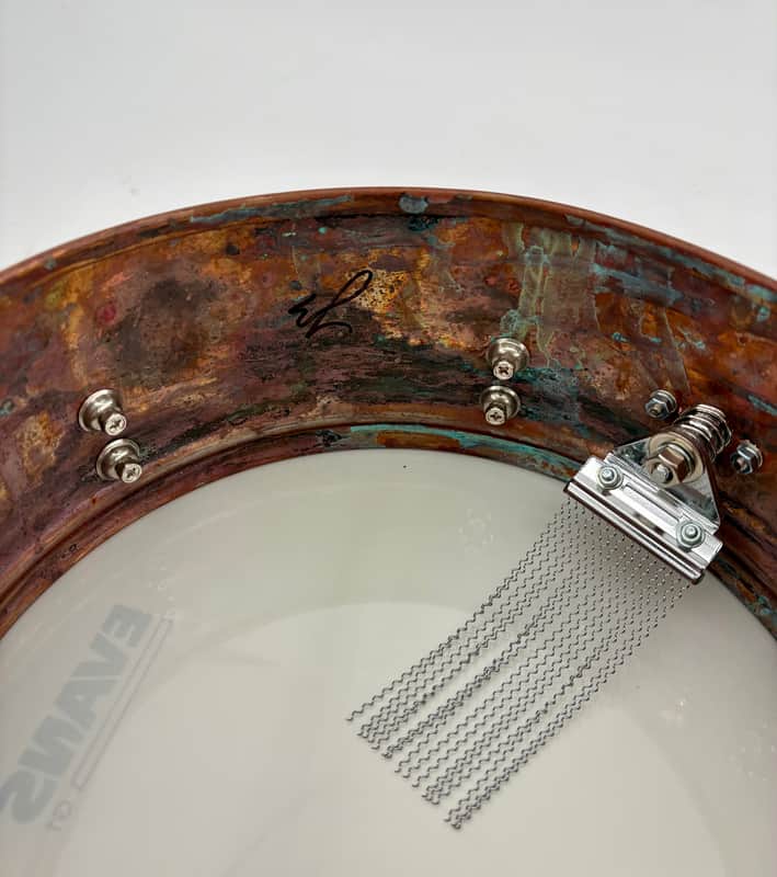 Lucky Drums Company 10" x 3.75" Chemical Pre-patina Aux Snare-Lucky Drum Co-Atlanta Drum Shop