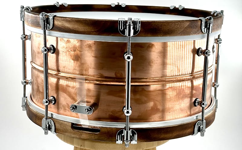 Lucky Drum Company Brushed Copper with Center Bead 14"x6.5"