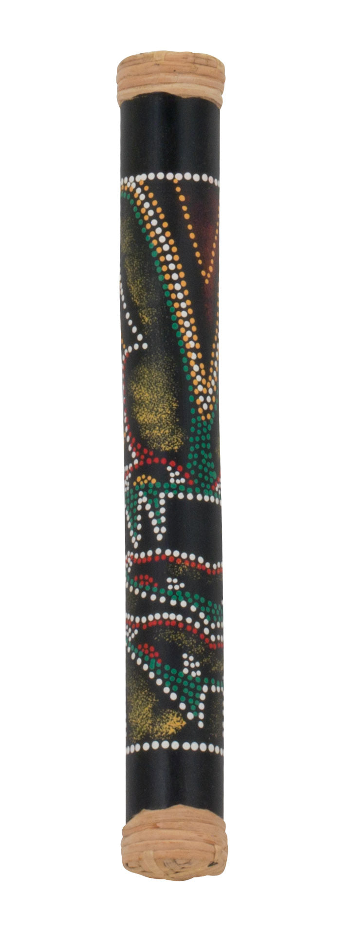 16" BAMBOO RAINSTICK WITH PAINTED FINISH #693 HIDDEN SPIRIT