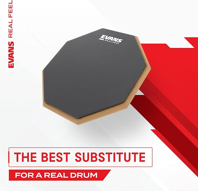 Evans RealFeel Single-sided Practice Drum Pad - 12-inch