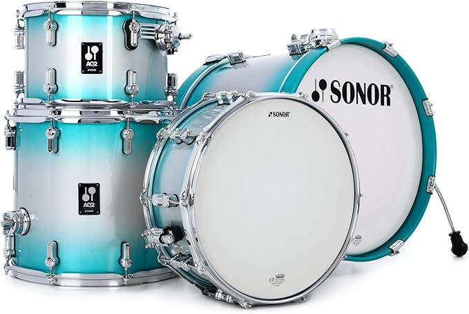 Sonor AQ2 Bop 4-piece Shell Pack with Snare - Aqua Silver Burst - Gently Used