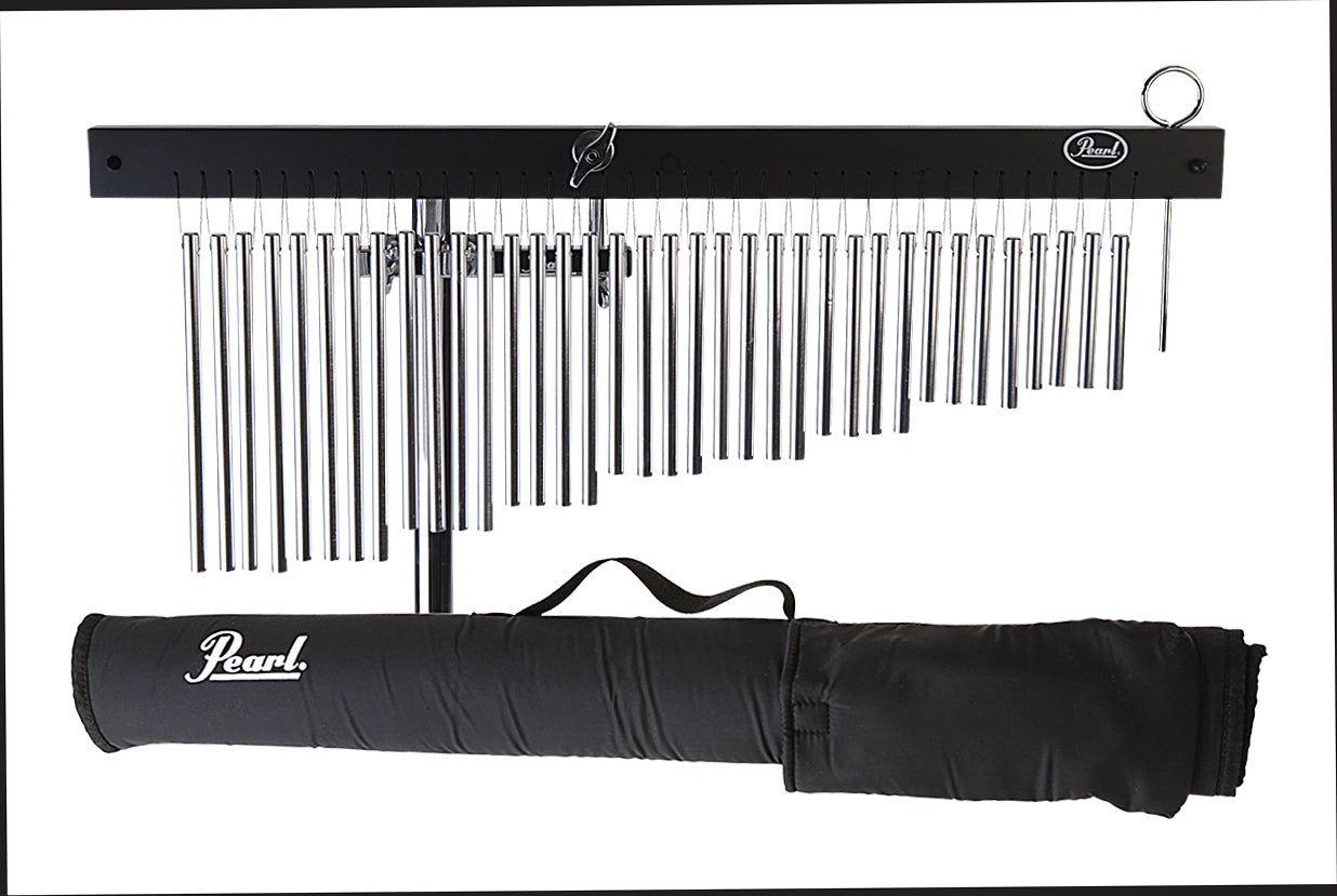 36-BAR CHROMATIC WINDCHIMES W/ HOLDER & CASE