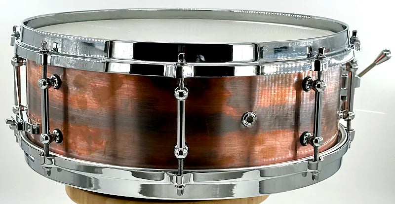 Lucky Drums Company Raw Copper 14"x5" w/Die Cast Hoops