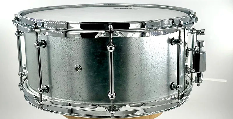 Lucky Drums Company Galvanized Steel 14"x6.5" Snare Drum