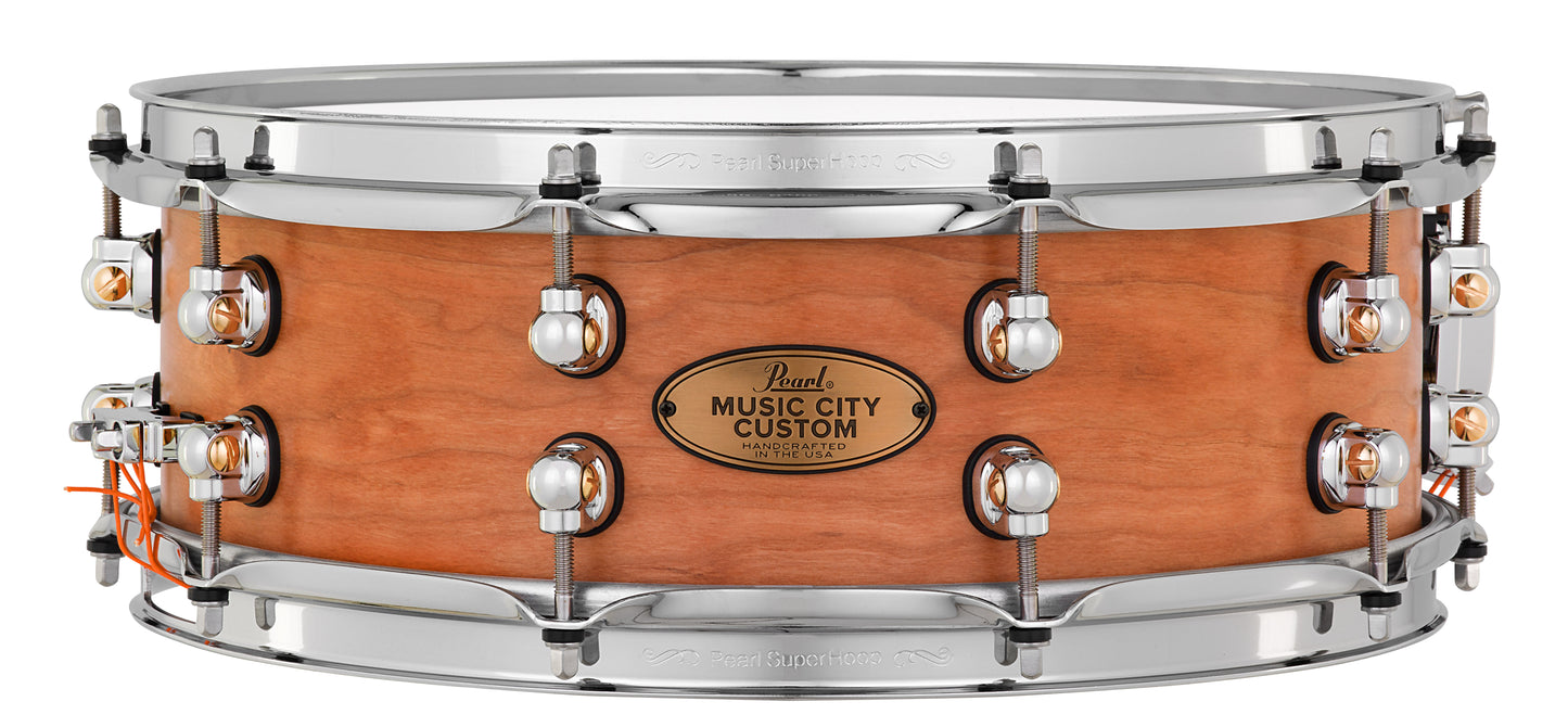 MUSIC CITY CUSTOM SOLID CHERRY 14"X5" SNARE DRUM