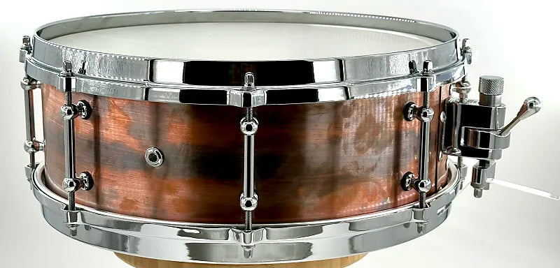 Lucky Drums Company Raw Copper 14"x5" w/Die Cast Hoops