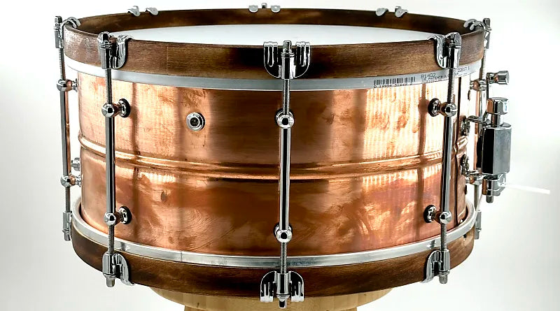 Lucky Drum Company Brushed Copper with Center Bead 14"x6.5"