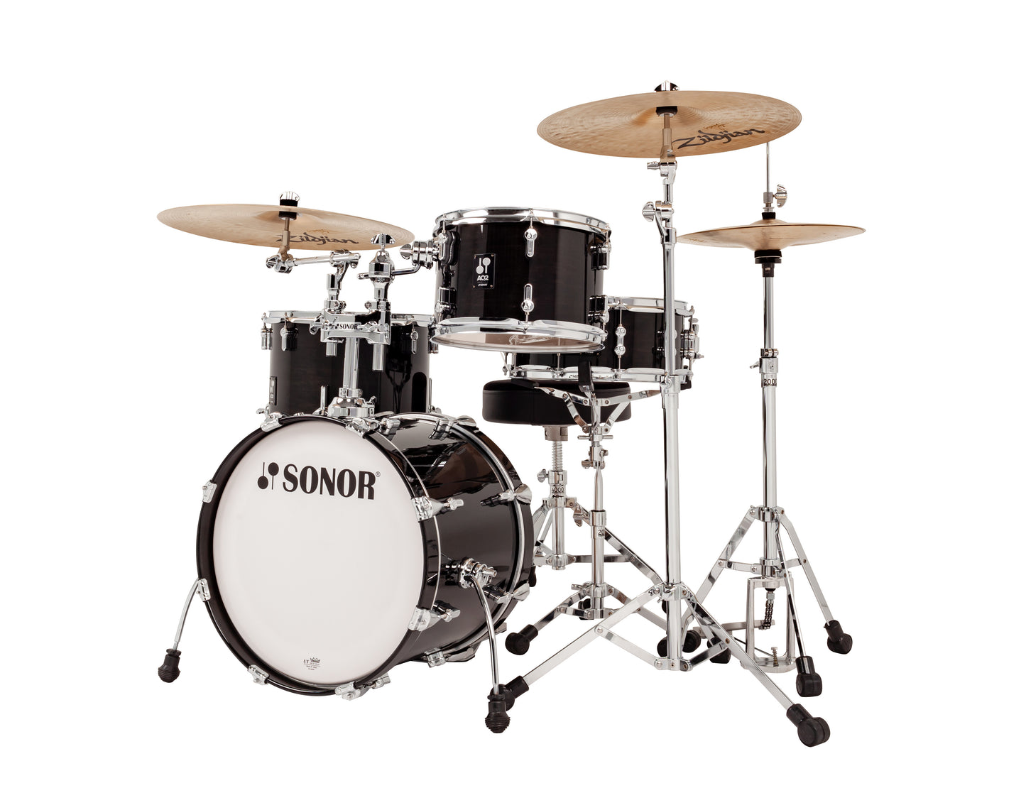 SONOR AQ2 MAPLE BOP SET-Transparent Black