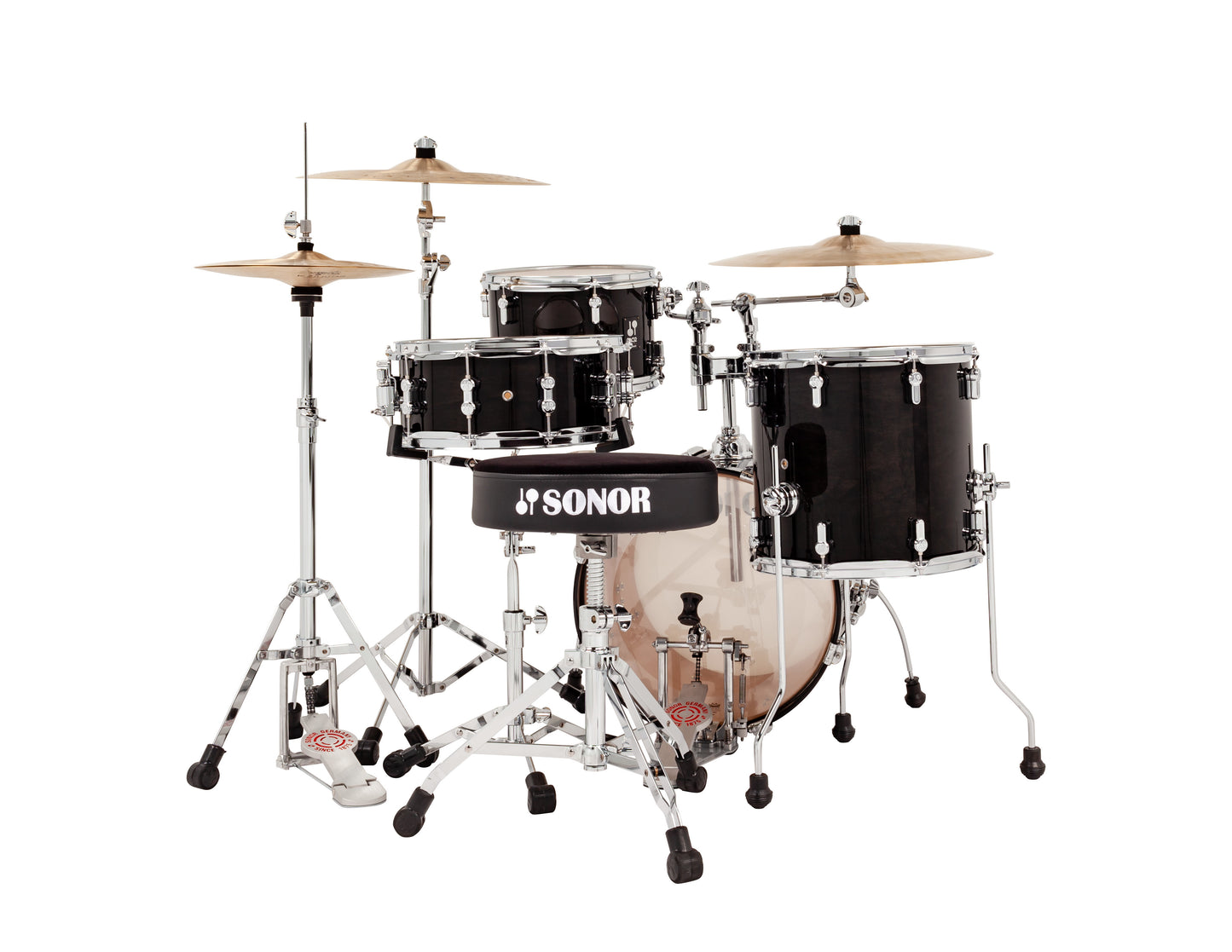 SONOR AQ2 MAPLE BOP SET-Transparent Black