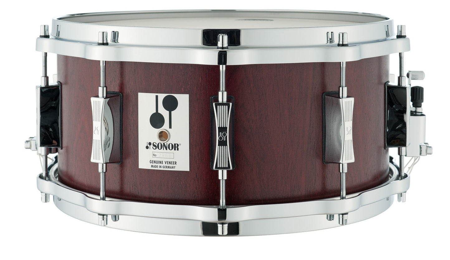 SONOR 14X6.5 SNARE DRUM MAHOGANY RED