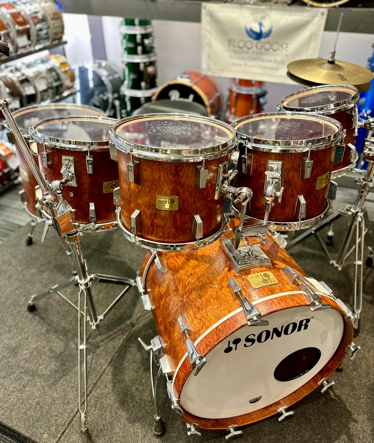 Sonor Horst Link Signature Kit - 1980s Bubinga/Beech