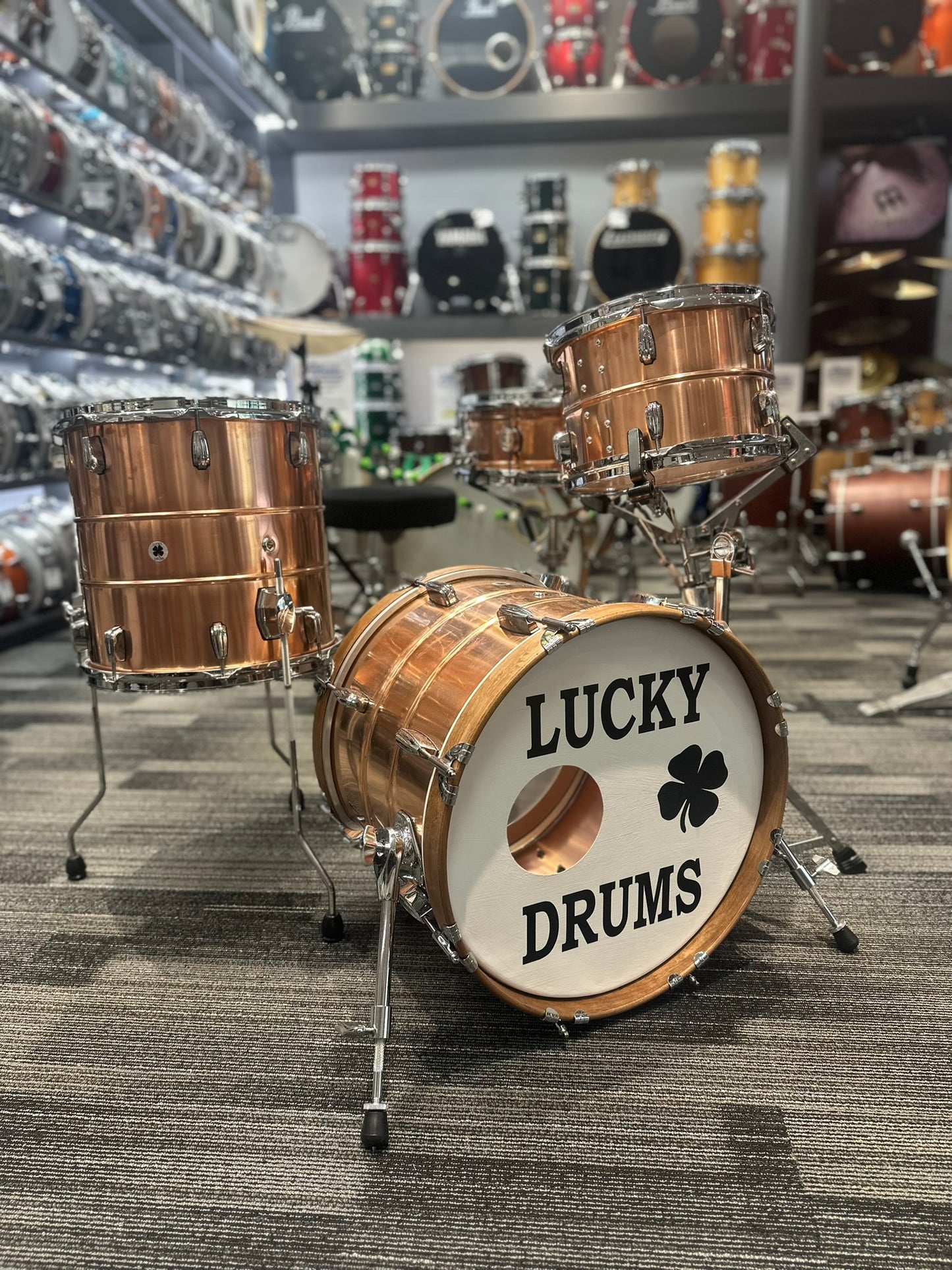 Lucky Drum Company Custom Copper 18/12/14 3-Piece Bop Kit