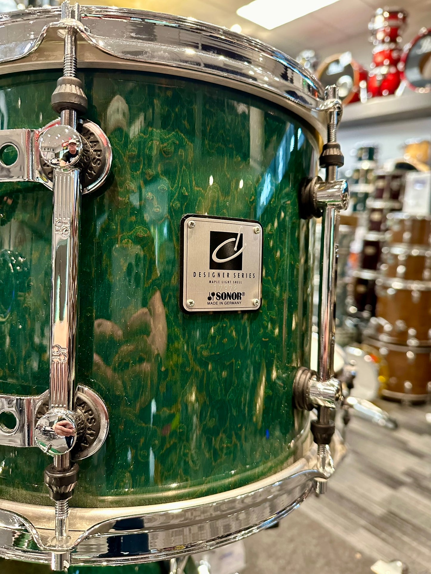 Sonor Designer Maple 4-Piece - Green Stain Birdseye Maple