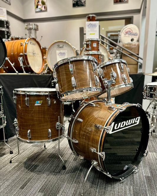 Ludwig Vintage 4-Piece Drum Kit in Walnut Cortex