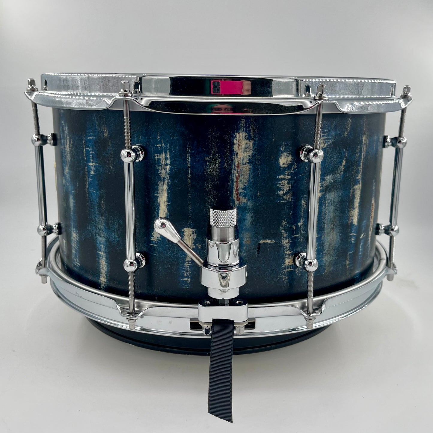 Outlaw Drums 8" x 14" Pine Stave Ply Distressed Midnight Finish