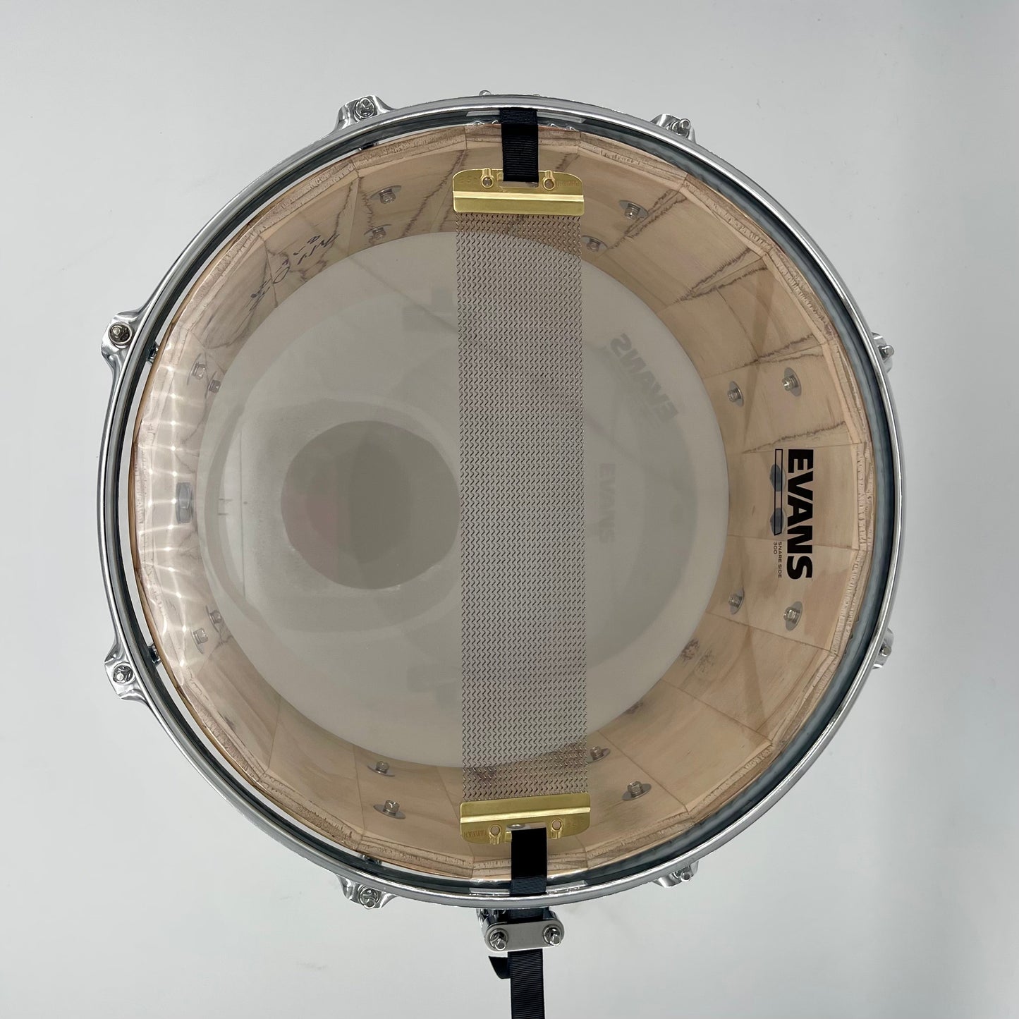 Outlaw Drums 8" x 14" Pine Stave Ply Distressed Midnight Finish