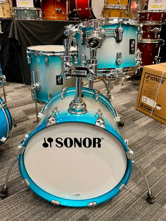 Sonor AQ2 Bop 4-piece Shell Pack with Snare - Aqua Silver Burst - Demo