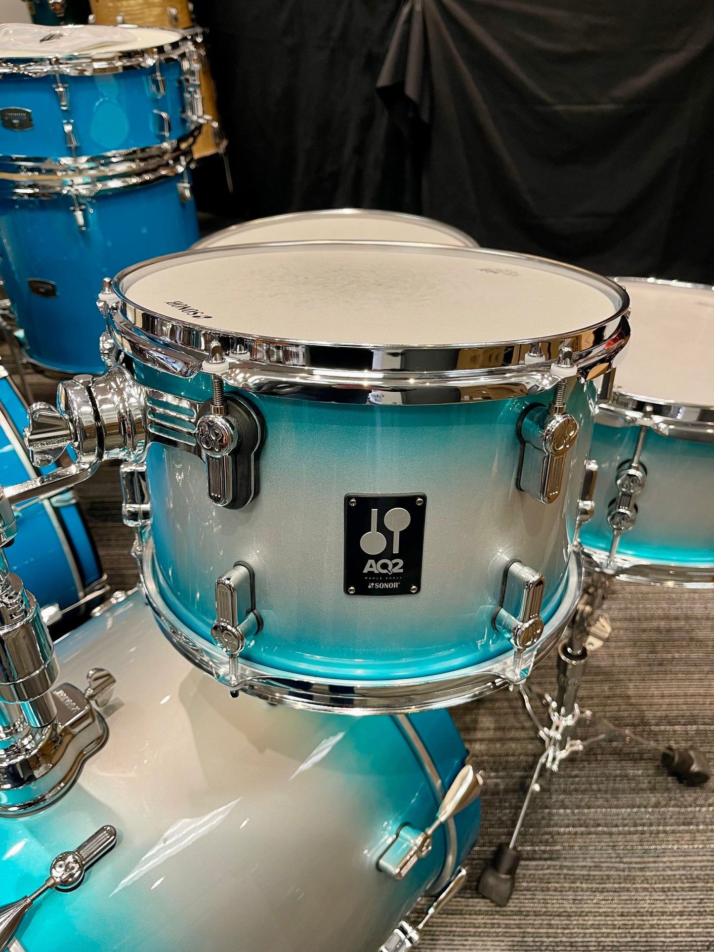 Sonor AQ2 Bop 4-piece Shell Pack with Snare - Aqua Silver Burst - Gently Used