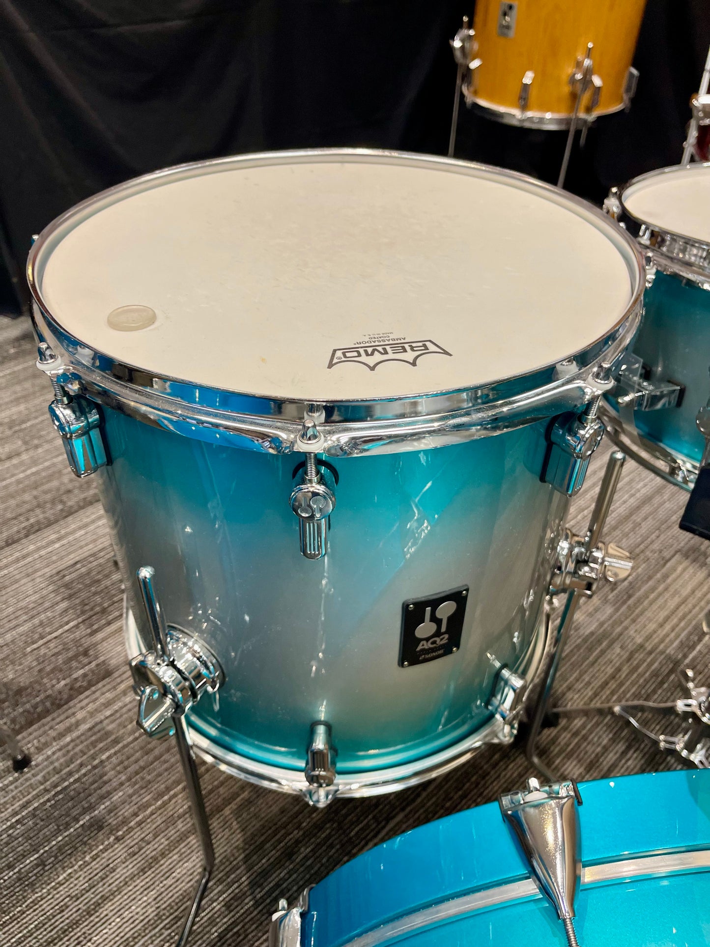 Sonor AQ2 Bop 4-piece Shell Pack with Snare - Aqua Silver Burst - Gently Used