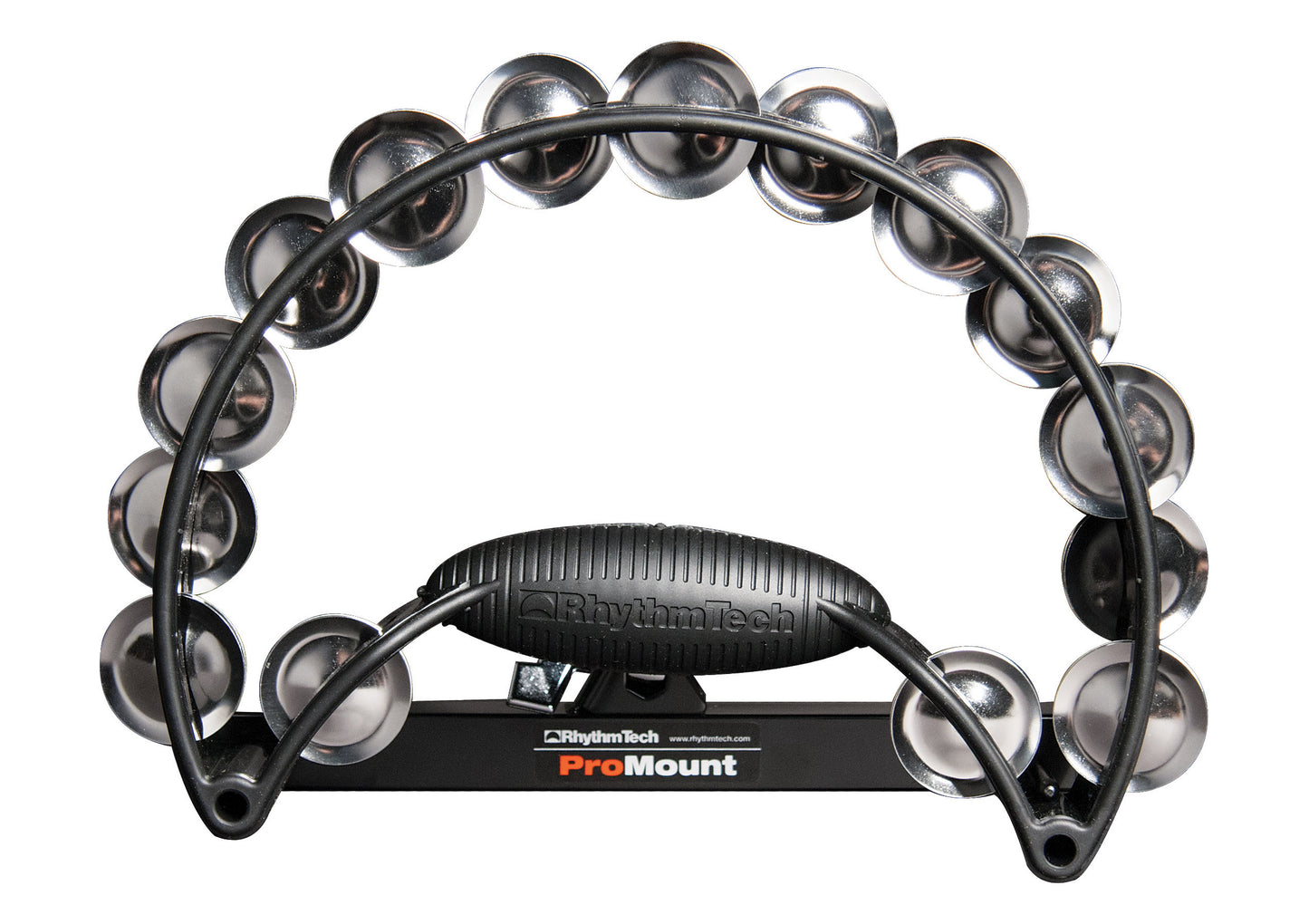 Rhythm Tech RTPRO10 Pro Tambourine. Black with Nickel Steel Jingles