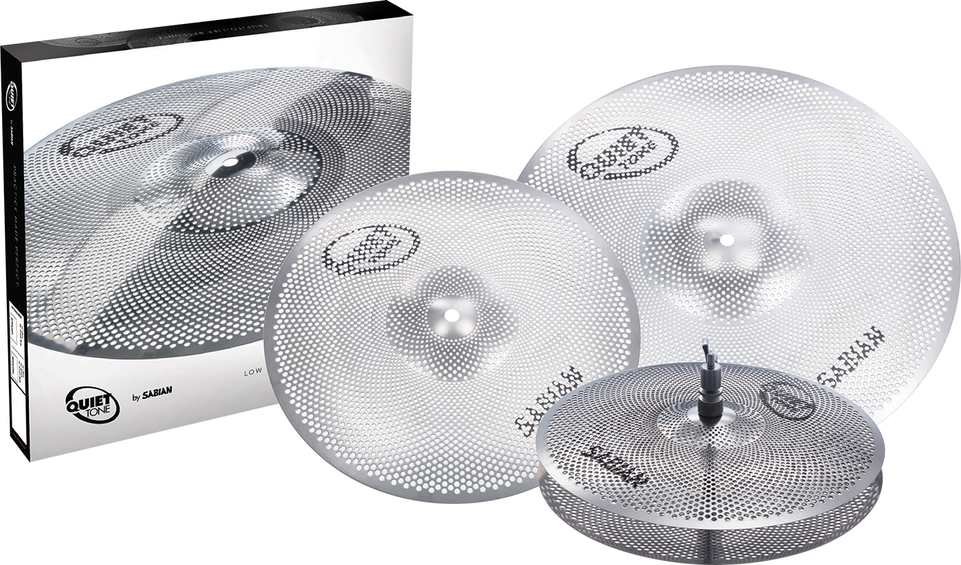 SABIAN Quiet Tone Practice Cymbals Set Qtpc502